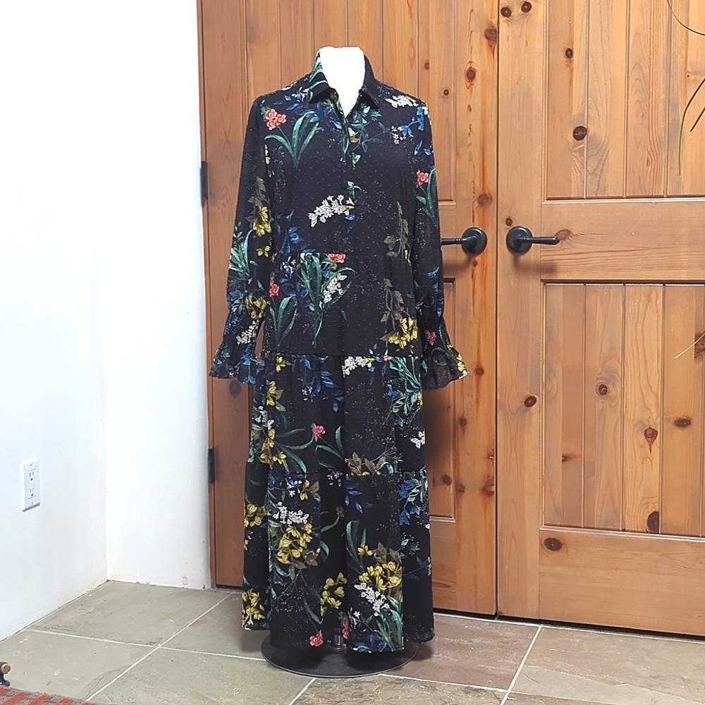 Chicos Colorful Shirtwaist Dress